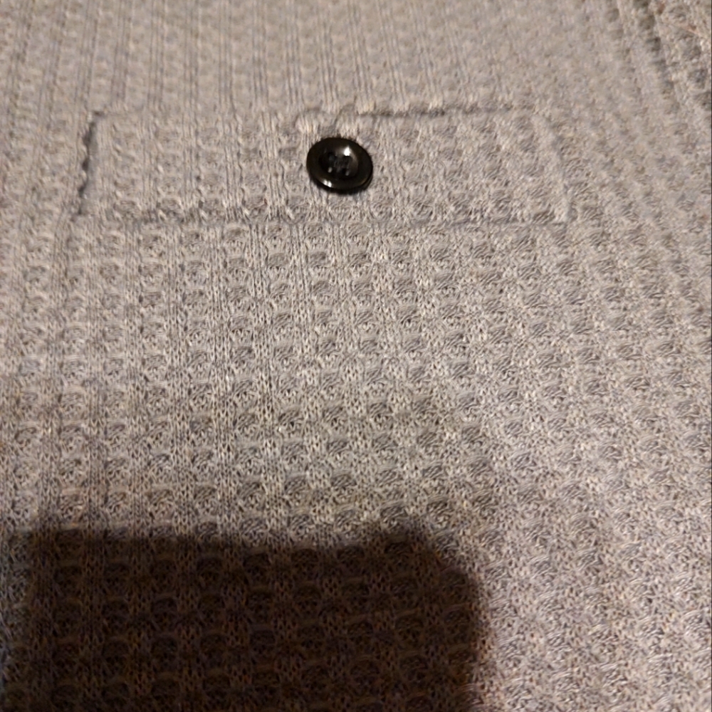 ◾🎱◾NWOT Men's Steel Smoke Charcoal Grey Waffle Knit Tee Shirt T-Shirt - 2XL - Picture 8 of 15